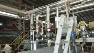 Running plant steam pipeline welding