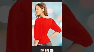 Meesho unboxing||Bishop Sleeves Square Neck Slim Top polyester Blend||MeeshoApp||Meeshounboxing||