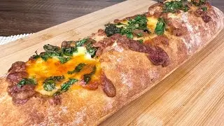 Eggs In A Boat With Ciabatta Baguette - Simple & Delicious!