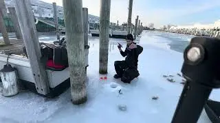 Early Ice Panfish Action 