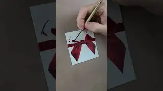 Painting A Christmas Bow