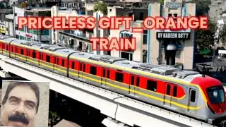 AREIAL VIEW OF LAHORE FROM ORANGE TRAIN. پنجاب حکومت کا انمول شاھکار۔ اورینج ٹرین ۔مفت هو سفر جیسے 