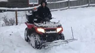 Alterra 500 plowing snow 2019