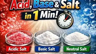 &ldquo;Understand the difference between acidic, basic, and neutral salts in just 2 minute!&rdquo;