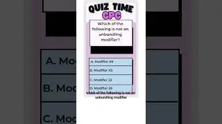 CPC Exam Prep Question on Modifiers #medicalcoding  #shorts