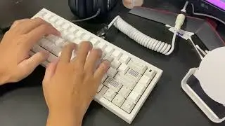 My endgame keyboard typing test QwertyKey QK65