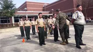 ALICE JOHNSON JR HIGH L.O.T.C drill team inspectio