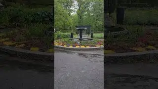 Serene Rainy Spring Day at the Nadeau Garden of Inspiration at @New England Botanic Garden #rain