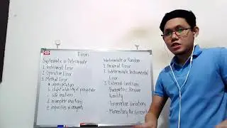 Systematic and Random Errors