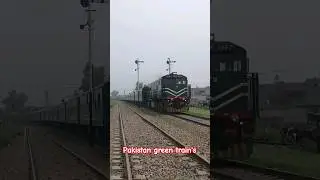 GEU-20(4567)WITH 5UP GREEN LINE EXPRESS #youtube #viralvideo #pakistanrailways #ytahorts