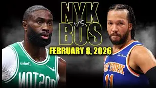 New York Knicks vs Boston Celtics Full Game Highlights &ndash; February 8, 2026 | NBA Season