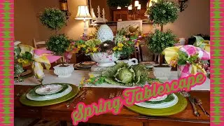 SPRING TABLESCAPE -  DECORATE WITH ME AFTER DARK - SPRING DECOR 2020
