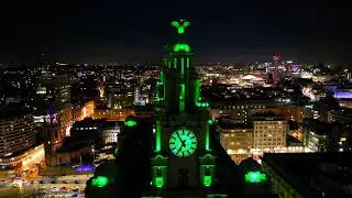Liverpool River of Light 2024 - Royal Liver Building (Steve O'Neill - Photography)