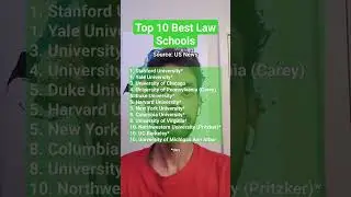 Top 10 Best Law Schools! #collegeapplication #college