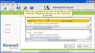 Kernel for Excel- Repair corrupted or deleted excel file. Updated version with new features