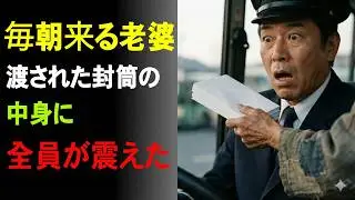 【感動】毎朝バスの運転手に弁当を配る72歳のお婆さん。ある日、彼女が渡した封筒の中身を見て、会社全体が涙した理由【泣ける話】