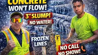 We Tried Pouring Concrete in Freezing Temps&hellip; It Went BAD ❄️
