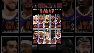 PHOENIX SUNS 2025-26 ROSTER POST TRADE OF KEVIN DURANT 😱