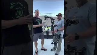 Sin City Rack Pack bow setup for an archery night tournament. 