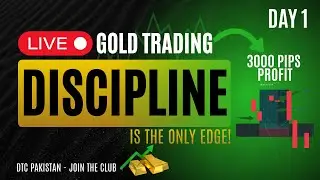 Trading with 100% Discipline: Live Gold Analysis | DTC Pakistan (Day 1)