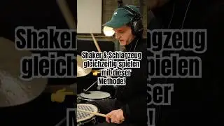 So spielst du Shaker und Schlagzeug gleichzeitig 🤯 #drummer #drums #drumlessons #musician #drumming