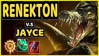 SKT T1 FAKER (RENEKTON) vs JAYCE - MID GAMEPLAY - KR Ranked GRANDMASTER