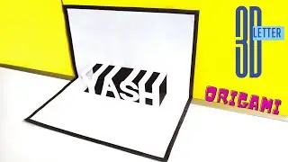 How to Make 3D Letters Name at Home | Make Your Own Name Using Simple Paper | Galaxy Kidss 