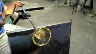 encasing copper wire in glass.avi