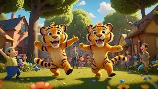 Four Tiny Tigers Wear Yellow Shoes + More Nursery Rhymes & Kids Songs
