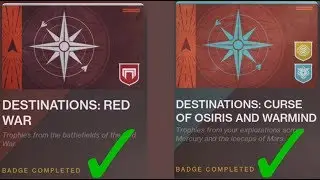 Best Way to Complete Destination Badges Armor Sets - Destination Red War Curse of Osiris and Warmind