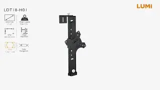 LDT18 H01 Single Monitor Cubicle Mount
