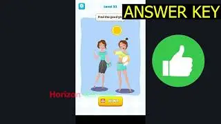 Brain Rush - Thinking Puzzle LEVEL 31 Find the good girl - Gameplay Walkthrough Android IOS