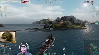 Just aim bro! T7 BB in a T9 fight! 200k damage! Ashitaka - World of Warships!
