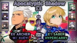 E0 Archer & E1 Saber Showcase!!! | Apocalyptic Shadow 3.5 [Stage 4 - Score: 7301] | Honkai Star Rail