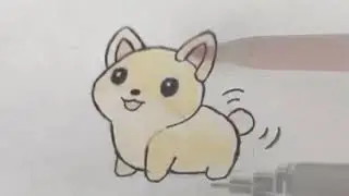 Cute Corgi Drawing