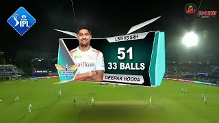 LSG vs SRH DEEPAK HOODA 51 RUNS 33 BALLS HIGHLIGHTS 2022 |LUCKNOW vs HYDERBAD MATCH 12 HIGHLIGHTS
