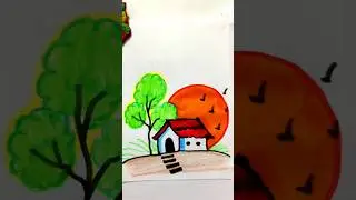 how to Draw house 🏠#shorts #drawing #house #housedrawing #house #artist #art #easydrawing #painting
