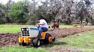 Cub Cadets Garden Tractors  Plowing