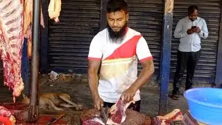 Excellent Beef || Cow Meat Cutting & Processing || Super Fastest Meat Cutting By Expert Butcher