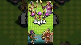 king vs queen vs wardan vs royal champion #coc #shorts