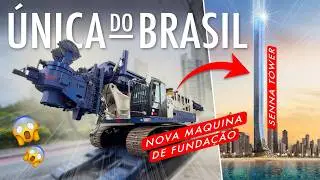 130 Toneladas - &Uacute;NICA DO BRASIL - Nova Maquina de funda&ccedil;&atilde;o do SENNA TOWER