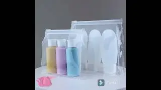 Clear bags Carry On Travel Toiletry Bag For Women Wallet Purse EVA Zippered Cosmetic Makeup Bag