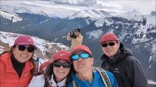Wind Ridge Winter Hiking Canmore AB