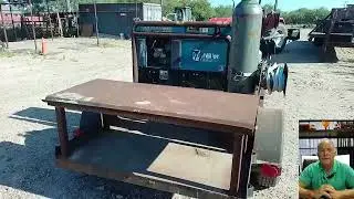 Miller Bobcat 225NT Welder/Generator Mounted on Trailer