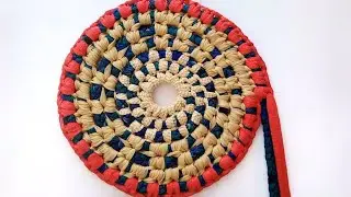 Как сделать красивый коврик для двери, Sonu Crafters 🌸🧷
