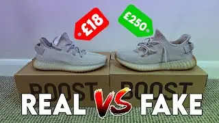 &pound;18/$20 fake Yeezy 350 V2 sesame Vs Retail! REAL VS FAKE