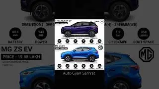 Tata NEXON ev V/S Mg ZS ev#tata #nexon #mg #electric #automobile
