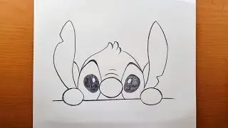 Dessin facile - Comment dessiner Stitch de Disney ✨ &Eacute;tape par &eacute;tape au crayon