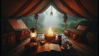 Heavy Rain Sounds in a Cozy Tent 🌧️⛺ Deep Sleep & Relaxation
