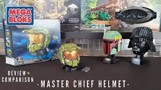 Mega Construx Halo Master Chief Helmet Review + Comparison with LEGO Helmets...